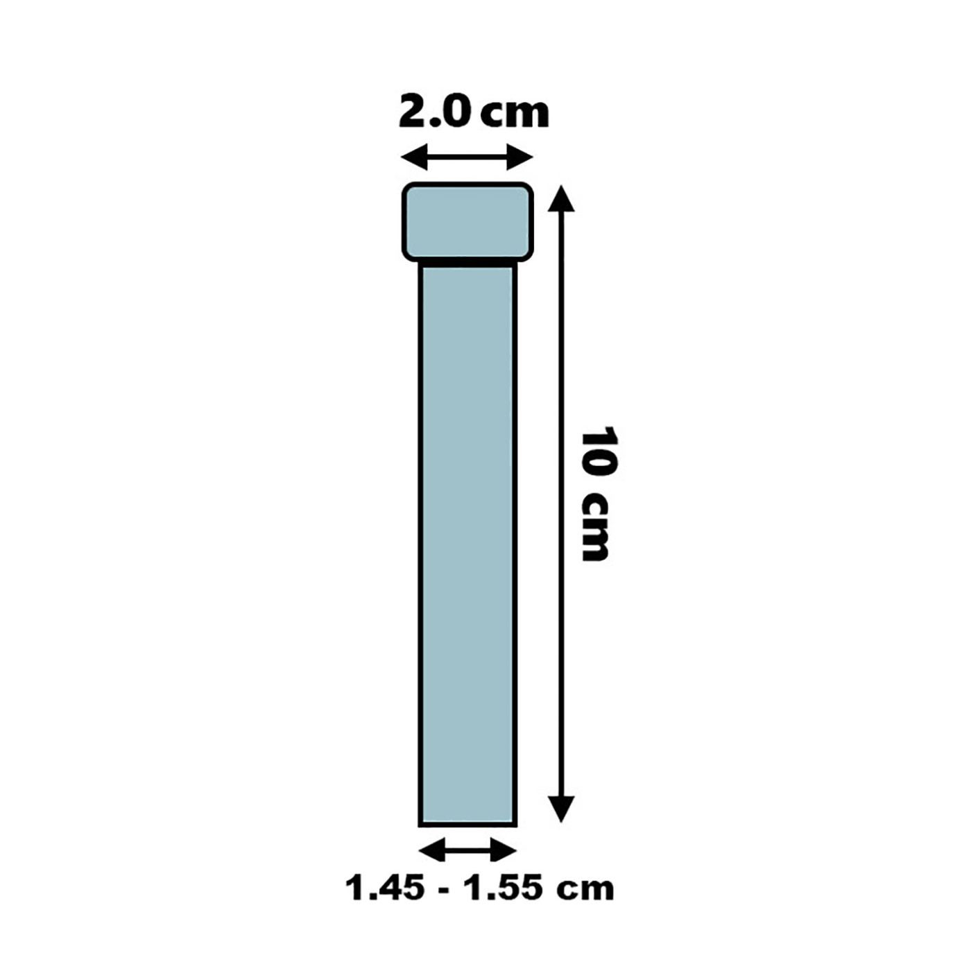 Lot de 200 tubes à essai en plastique 10 ml PP avec bouchon à vis