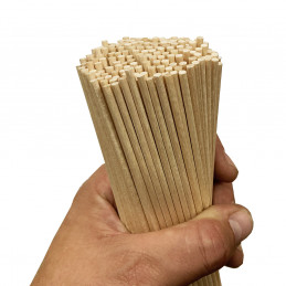 Set of 1000 long bamboo sticks (3 mm x 50 cm, pointed on one side) - Wood,  Tools & Deco