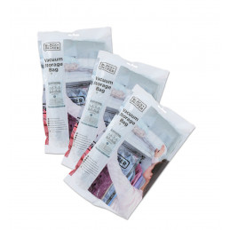 Set of 3 Black & Decker vacuum bags (40x60, 50x70, 60x100 cm)