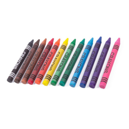 Lot de 12 crayons de cire (diamètre 8 mm) - Wood, Tools & Deco