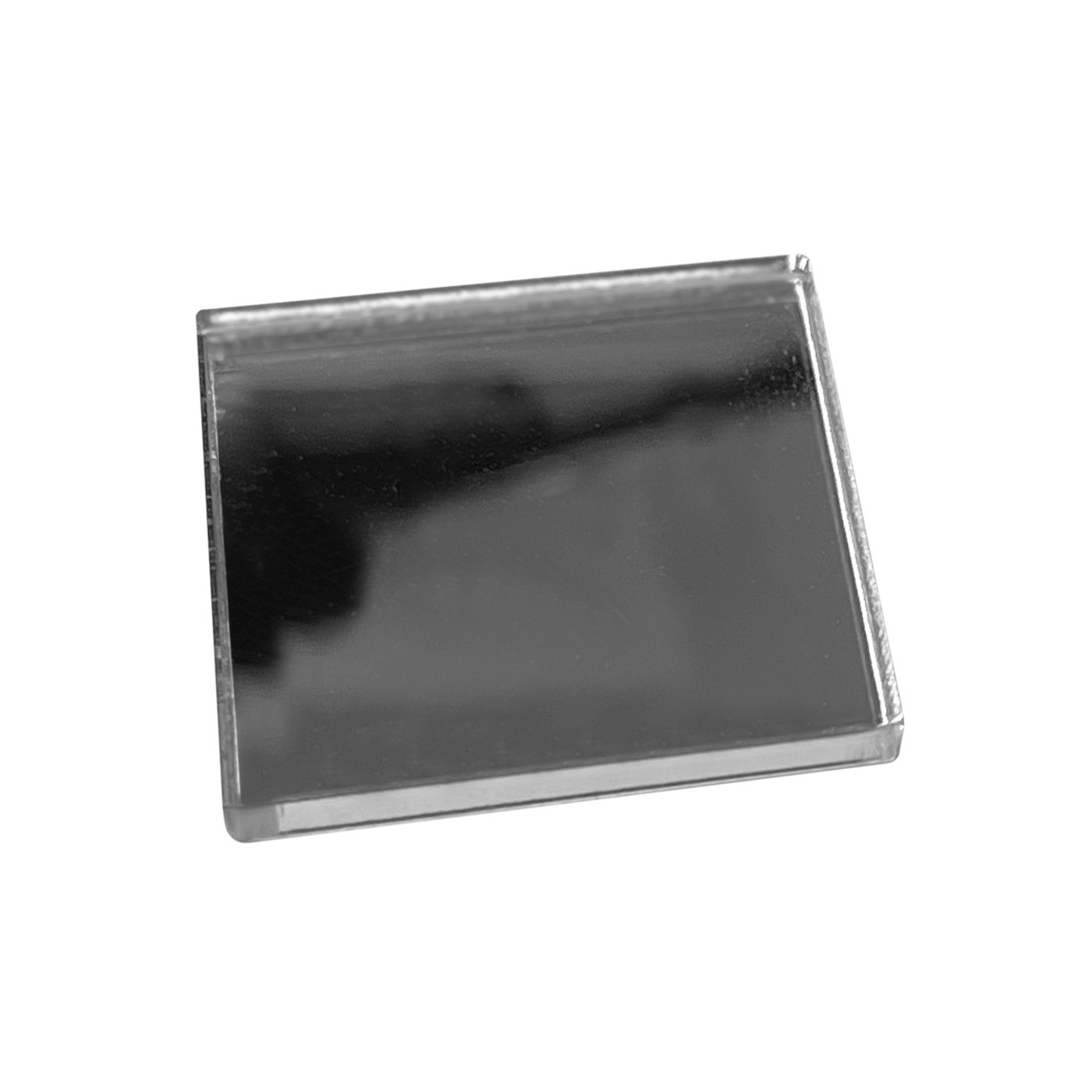 Lot de 30 petits miroirs carrés (3x30x30 mm, argent)