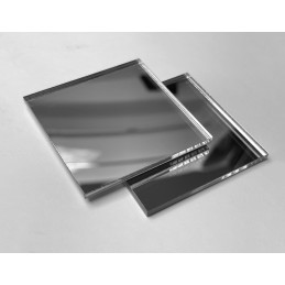 Set van 30 kleine vierkante spiegeltjes (3x50x50 mm, zilver)