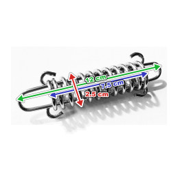 Tension spring (12 cm), multifunctional (also compression