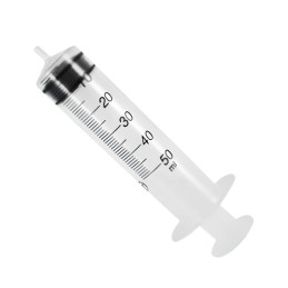 Set of 10 extra large syringes (50 ml, without needle, for