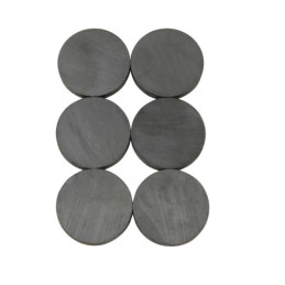 Sæt med 6 magneter (runde: 2,5 cm dia, 4 mm tykkelse)