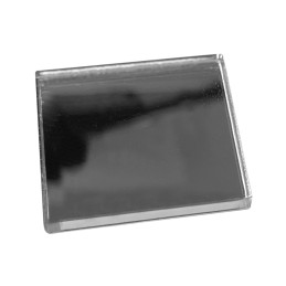 Lot de 10 miroirs carrés (3x100x100 mm, argent)