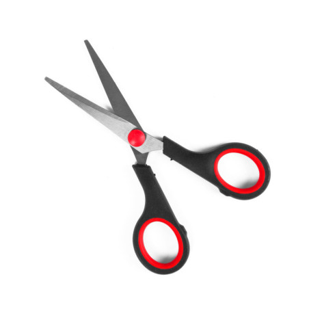 Basic scissors (13 cm, red and black)