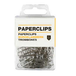 Set of 45 paper clips (30 mm)