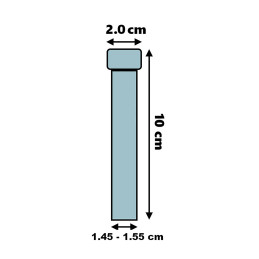 Conjunto de 200 tubos de ensaio de plástico (10 ml, PP, com