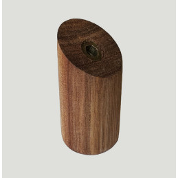 Juego de 6 ganchos de madera para ropa, madera de acacia