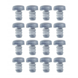 Set of 50 PVC plugs, buffers, bumpers (inside, round, 6.5 mm