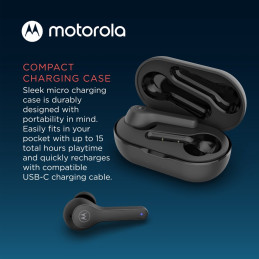 Fone de ouvido sem fio Motorola Sound MOTO BUDS 085, fones de