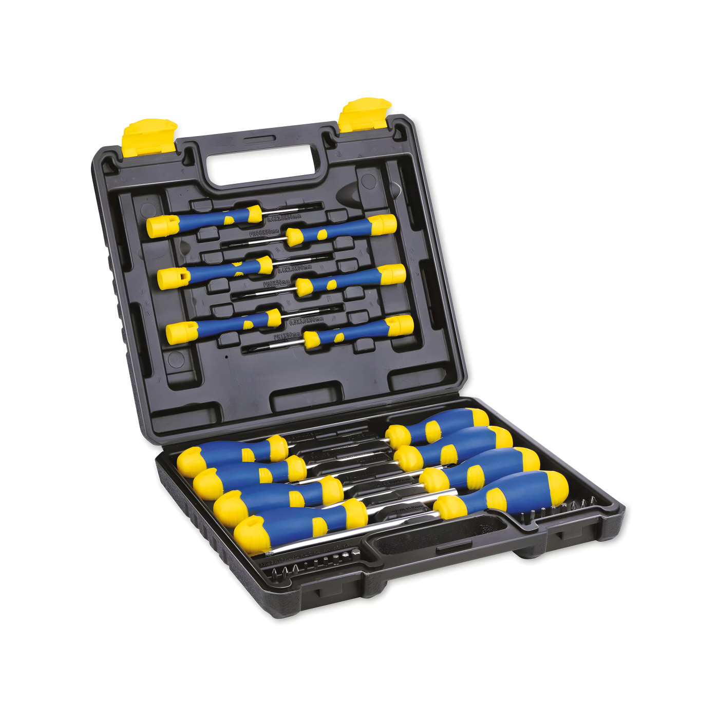 Extensive 32-piece screwdriver set