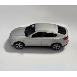 Model BMW X6 w skali (skala 1:43, ok. 10x4x3 cm, szary)