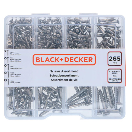 Black and Decker torx screw set (265 pcs)