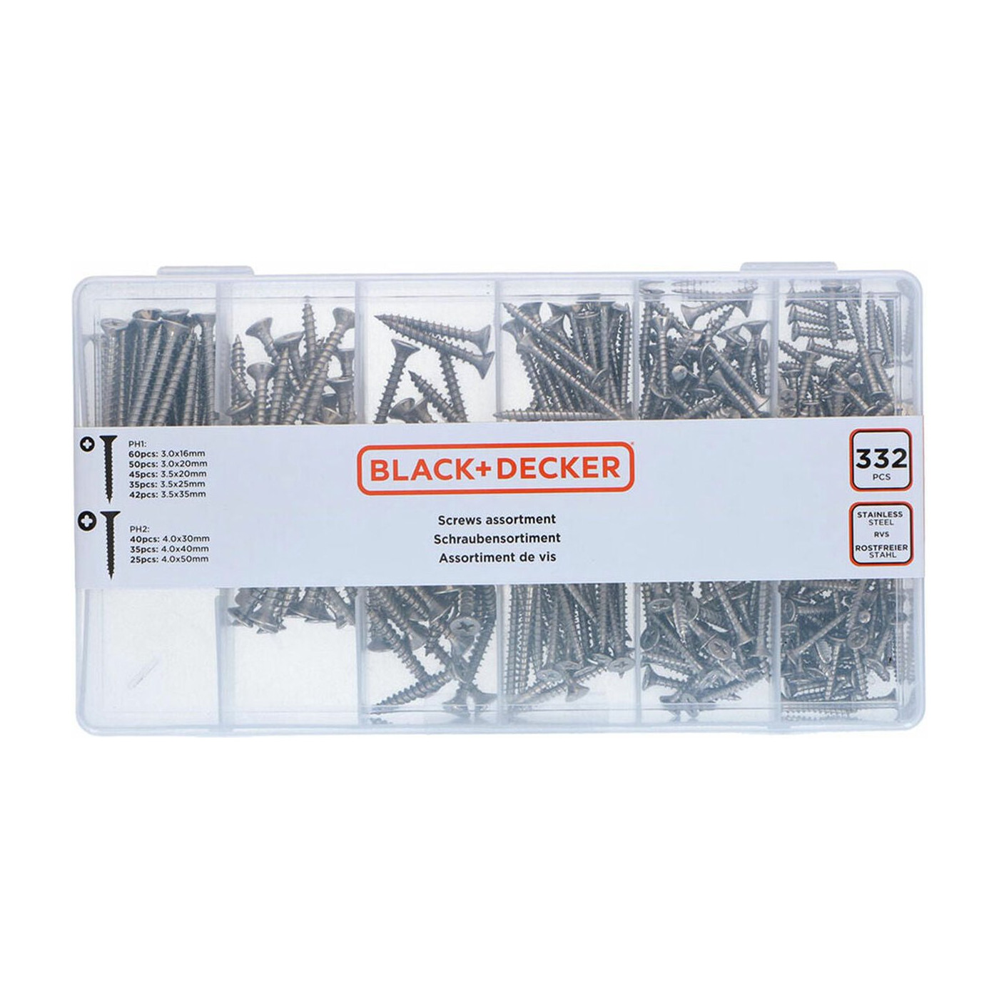 Black and Decker schroevenset (332 stuks)