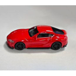 Maquette Toyota Supra (échelle 1:43, environ 10x4x3 cm, rouge)