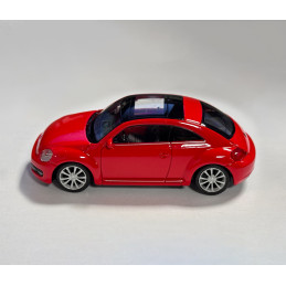 Maqueta VW Beetle (escala 1:43, aprox. 10x4x3 cm, color rojo)