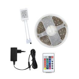 Bande LED flexible (étanche, 5 mètres, RVB multicolore) avec