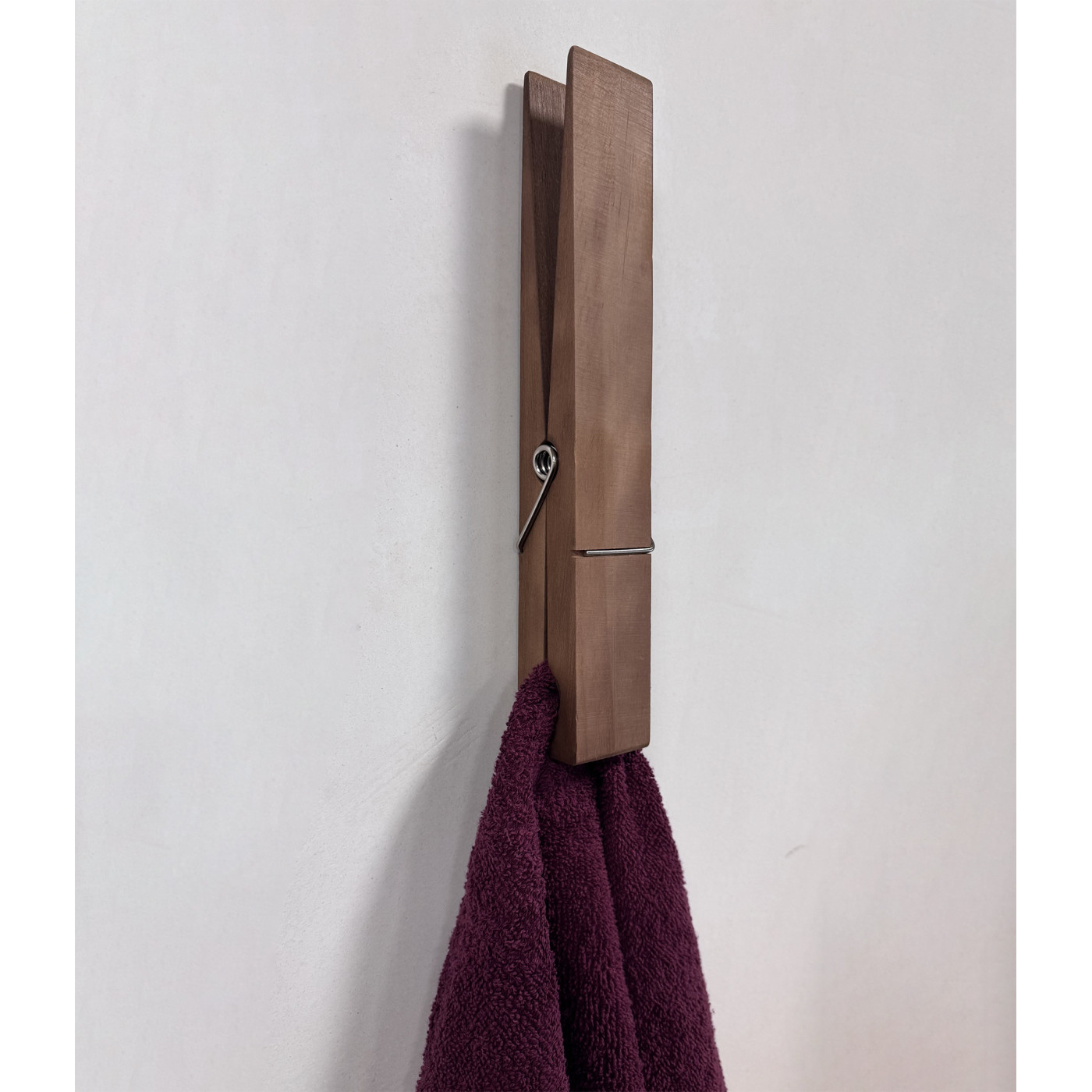 Funny wooden clothes hanger (clothes pin shape, 30 cm)