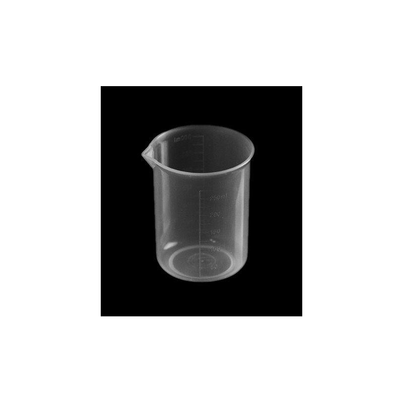 Tasse à mesurer en plastique (250 ml, transparent, PP)