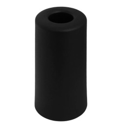 Door buffer, door stopper (4 cm diameter, 7.5 cm height, black)