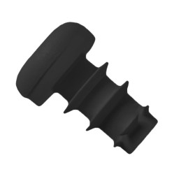 Set of 50 plastic plugs (round, 5-8.5-10, black)