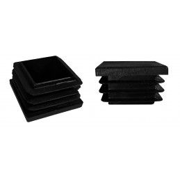 Plastic chair leg cap (square, 5-8 mm, black)