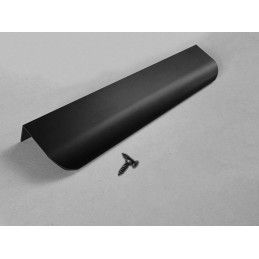 Aluminum profile handle for furniture (20x4x1.8 cm, black)