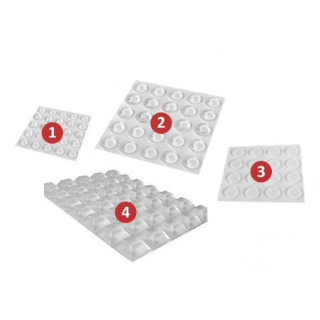 Lot de 106 tampons auto-adhésifs (pack combiné: 4 types)