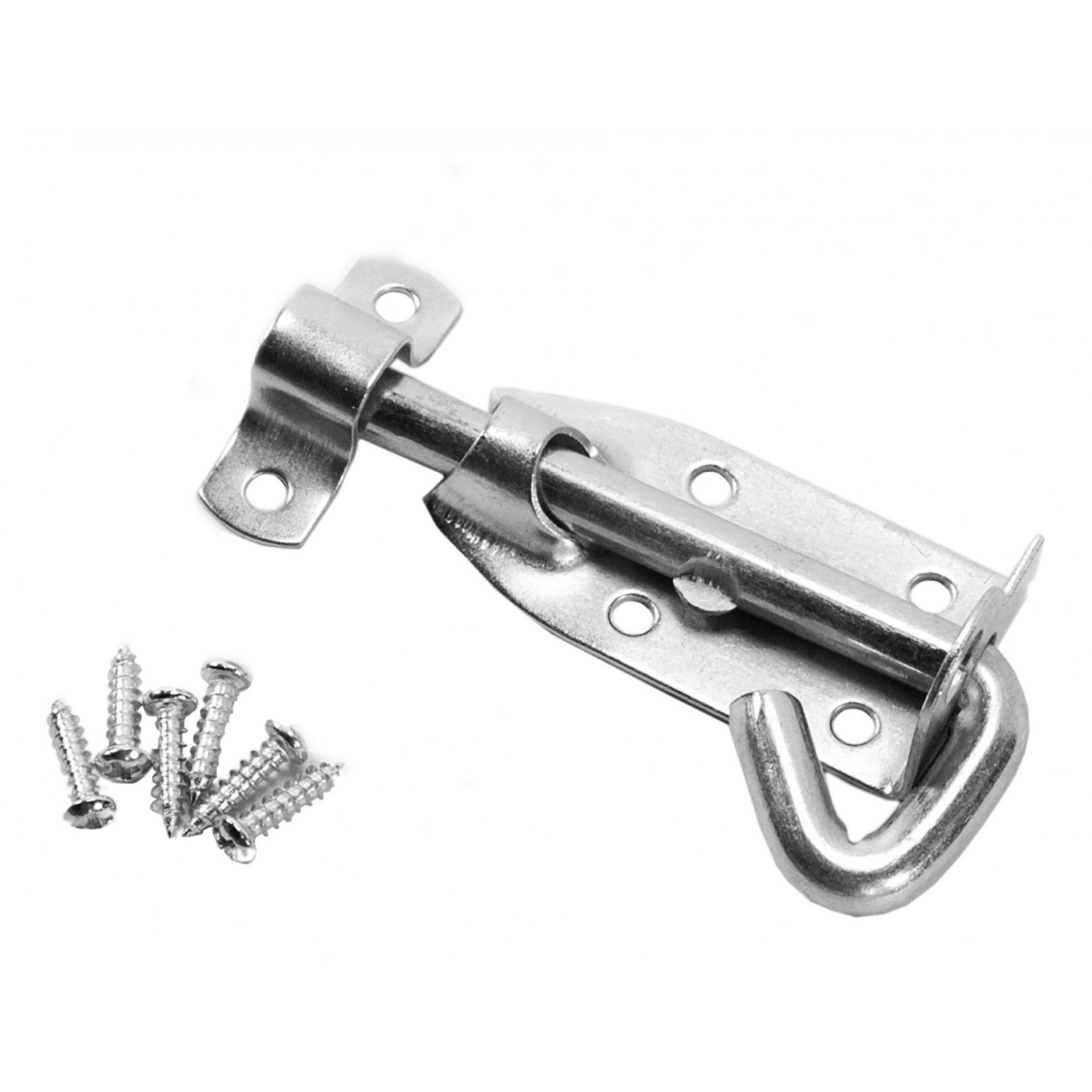 Door slider, door hook, door latch, door lock (15 cm) - Wood, Tools & Deco