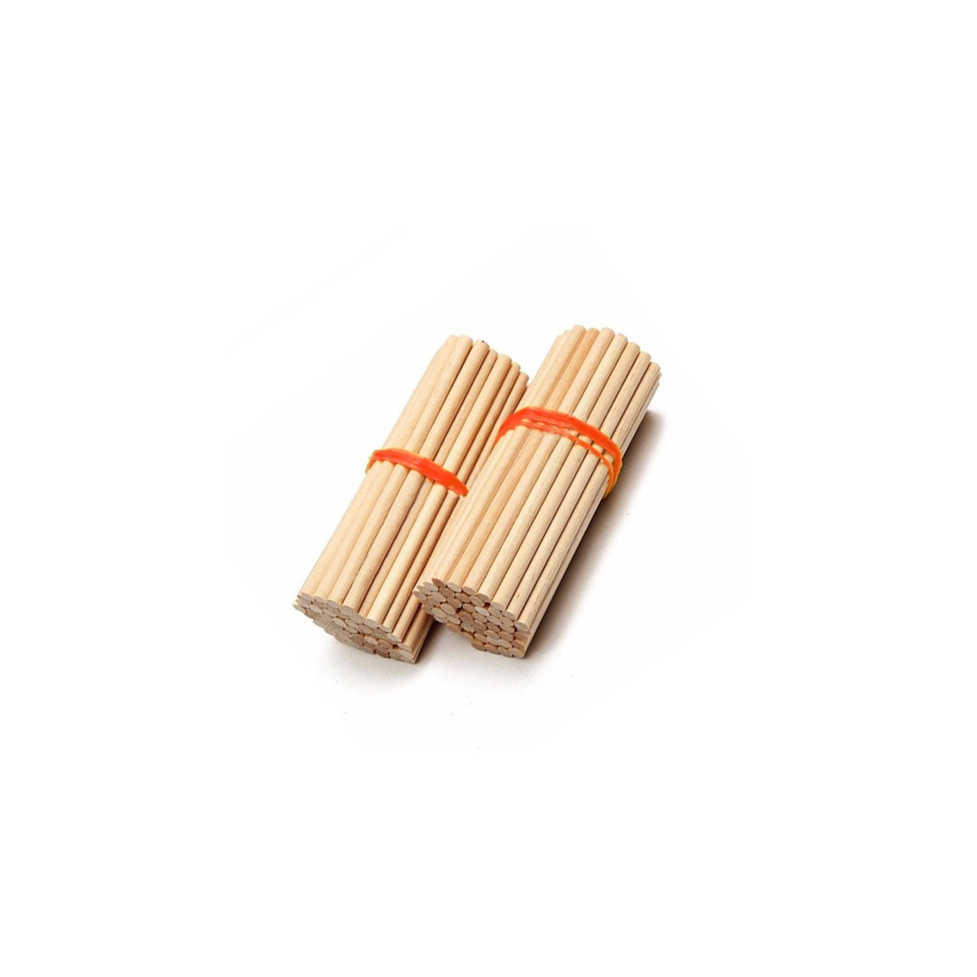 Set van 400 houten stokjes (11 cm lang, 5 mm dia, berkenhout) Wood