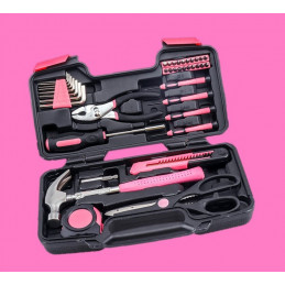 Boîte à outils pour dames au cas où (39 pièces)