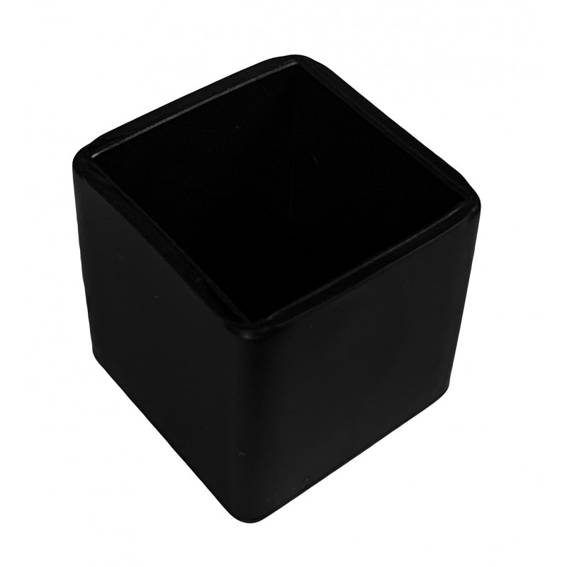 Flexible chair leg cap (square, 40 mm, black)