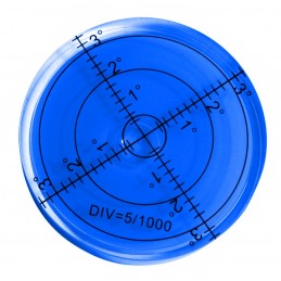Round bubble level tool 66x11 mm blue