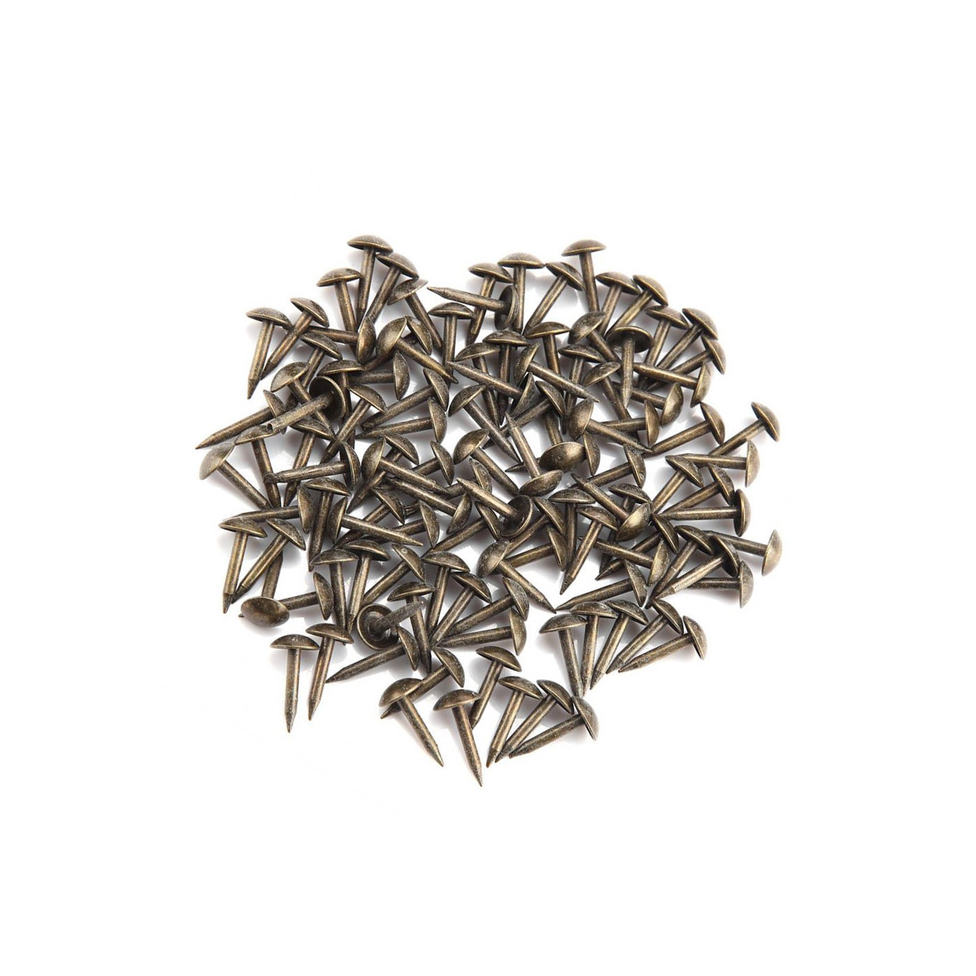 Set of 300 push pins classic (furniture nails), bronze, 10x10 mm, type 2 -  Wood, Tools & Deco