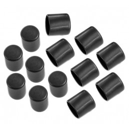 Tapa flexible para pata de silla (redonda, 22 mm, negra)