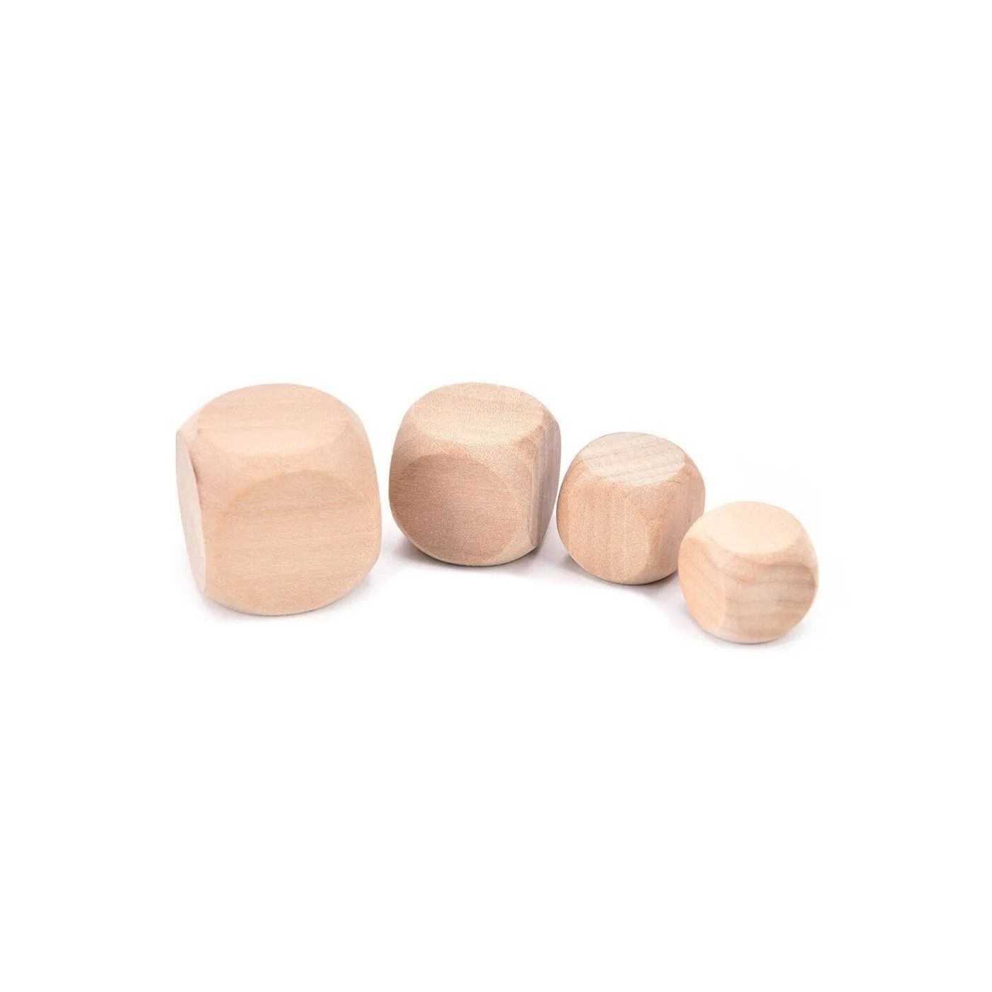 Set di 100 cubi di legno (dadi), dimensione: media (10 mm)