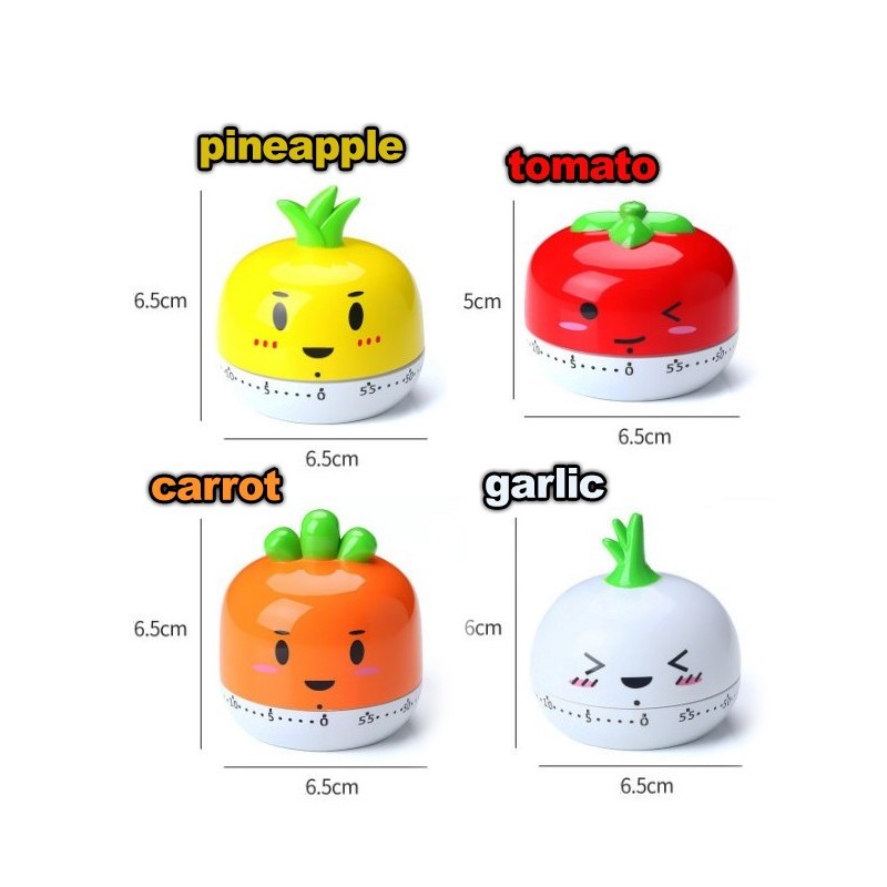 Cheerful cooking timer (carrot)