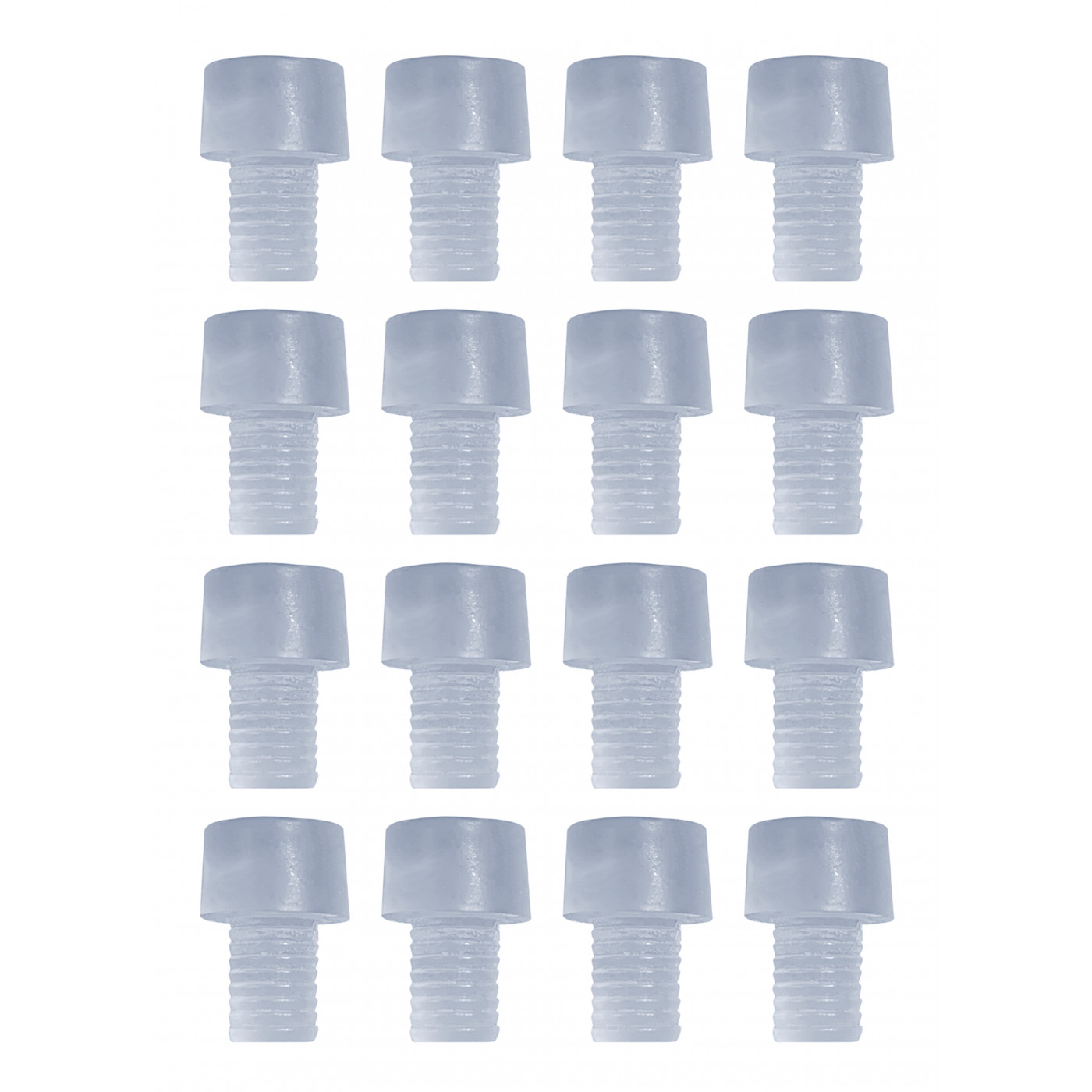 Conjunto de 50 tampões, amortecedores e amortecedores de PVC