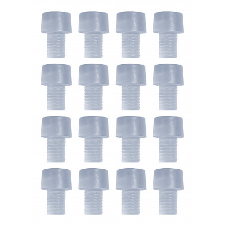 Conjunto de 50 tampões, amortecedores e amortecedores de PVC