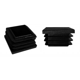 Plastic chair leg cap (square, 40-49 mm, black)