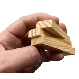 Set van 180 knutselhoutjes (houten blokjes, 7x2.3x1 cm) - Wood, Tools &