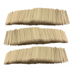 Belle Vous Set da 100 Bastoncini Legno per Modellismo Bamboo Rotondi  Naturali - 30 cm - Bastoni Legno Modellismo Extra Lunghi da 7 mm - Tasselli  Legno