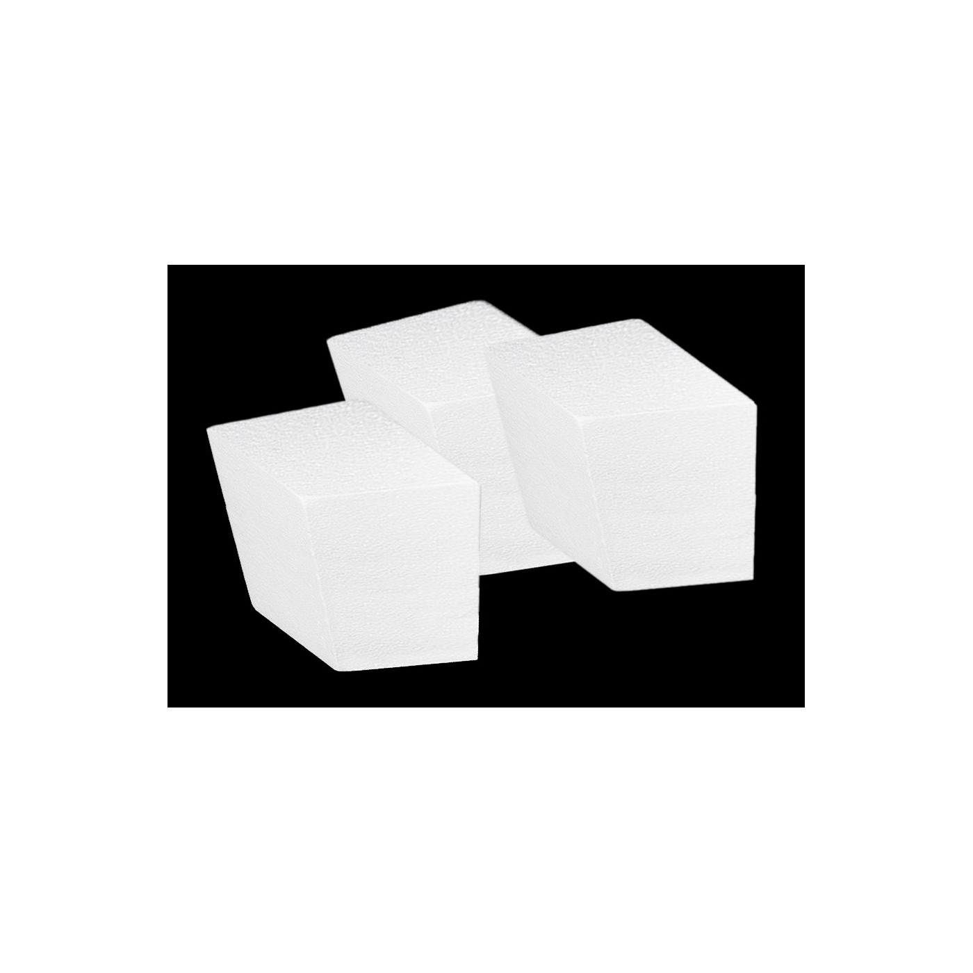 Lot de 20 formes en polystyrène (forme losange, 7,5x5,5x4,5 cm