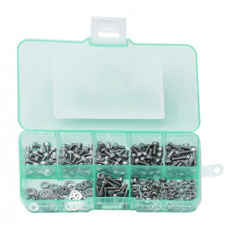 Set M1.6 bolts, nuts and washers, 250 pcs