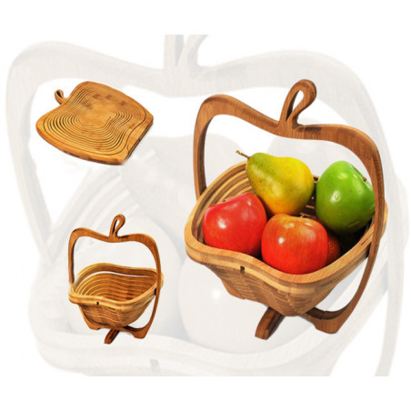 Juego de frutero de 3 niveles Estante de platos de fruta de madera