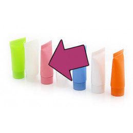 Lot de 50 tubes cosmétiques rechargeables (10 ml, rose)